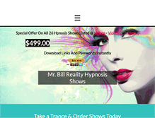 Tablet Screenshot of hypnosistvshow.com
